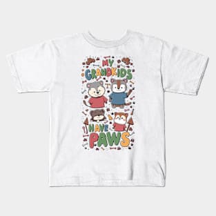 My Grandkids Have Paws Kids T-Shirt